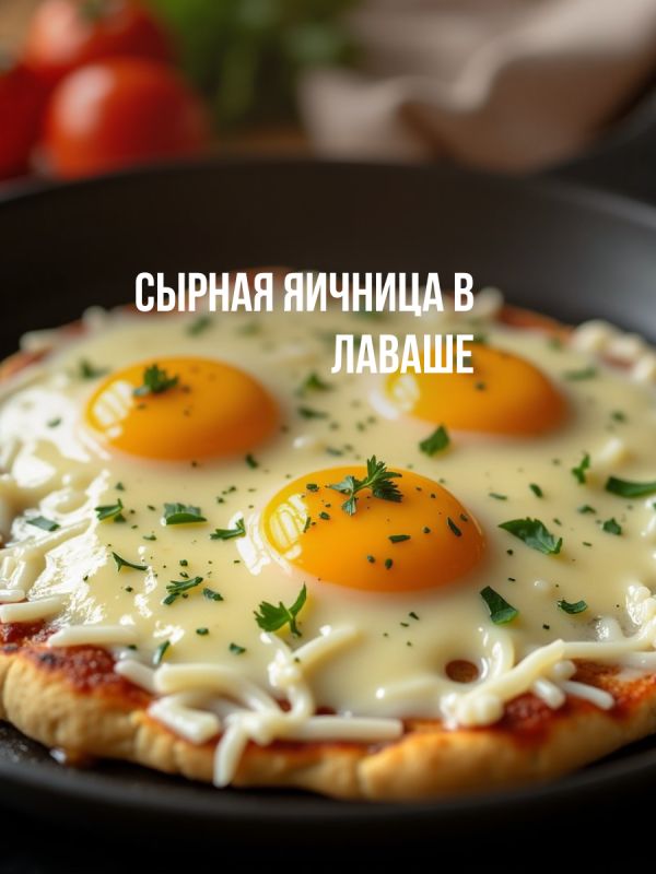 сырная яичница в лаваше
