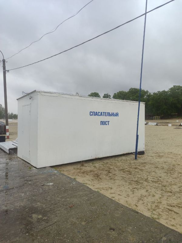 На Центральном ульяновском пляже установили пост спасателей