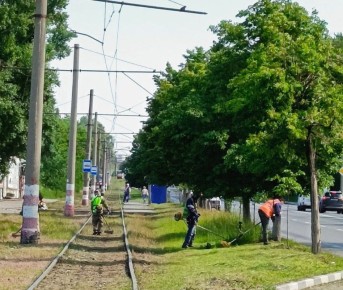Летний покос. Продолжаем выполнять поставленную главой города Александром Балакиным задачу по своевременному покосу травы