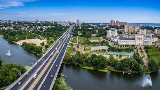 Церемония открытия верхней части Минаевского моста