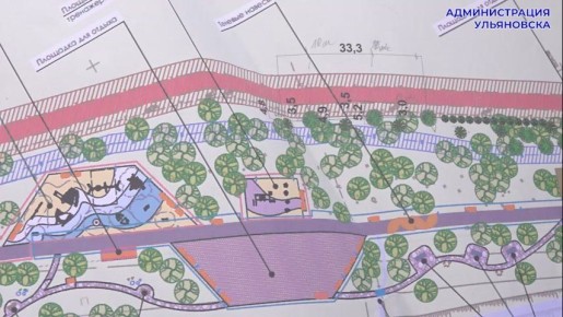 В Ульяновске озеленяют сквер на берегу Свияги