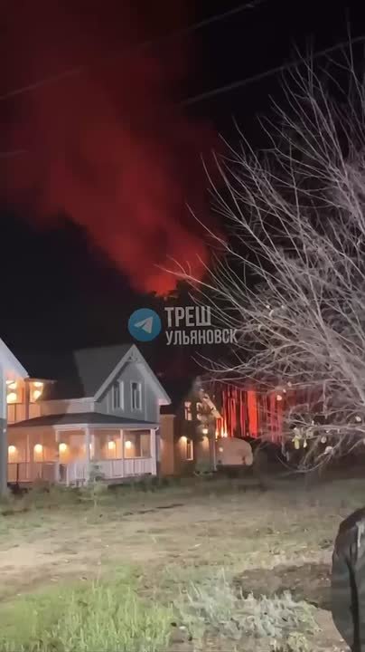 В Красном Яре — крупный пожар