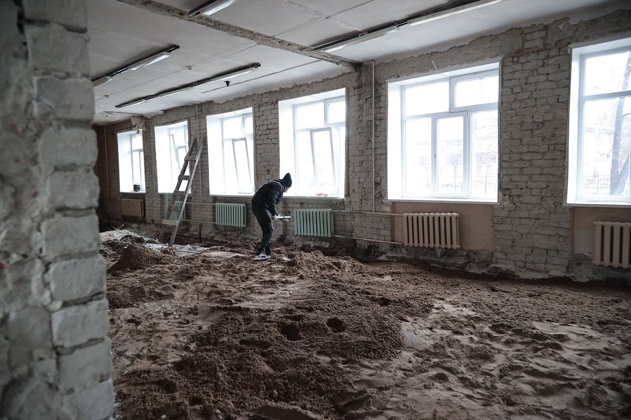 Алексей Русских: Капитальный ремонт стартовал в школе №49 города Ульяновска Алексей Русских: Капитальный ремонт стартовал в школе №49 города Ульяновска