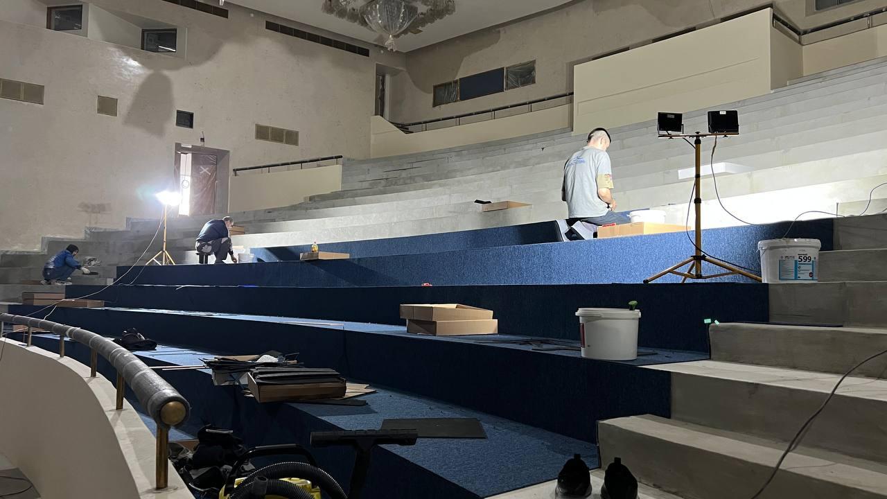 Ремонт Большого концертного зала в Ленинском мемориале Ульяновска близится к концу — он готов на 90%