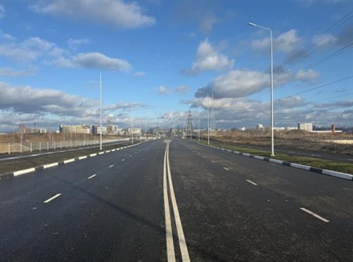 Новый участок дороги по улице Ефремова ввели к эксплуатацию