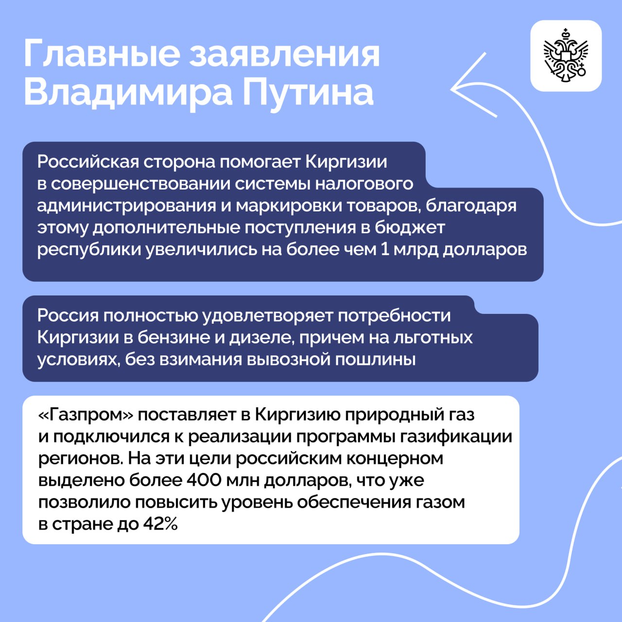 Владимир Путин и Садыр Жапаров провели российско-киргизские переговоры во время государственного визита Президента РФ в Бишкек Владимир Путин и Садыр Жапаров провели российско-киргизские переговоры во время государственного визита Президента РФ в Бишкек