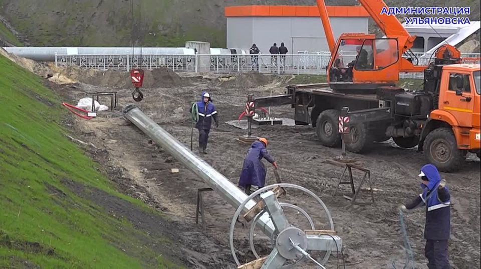 В Ульяновске завершается освещение подъездов к мосту на улице Минаева