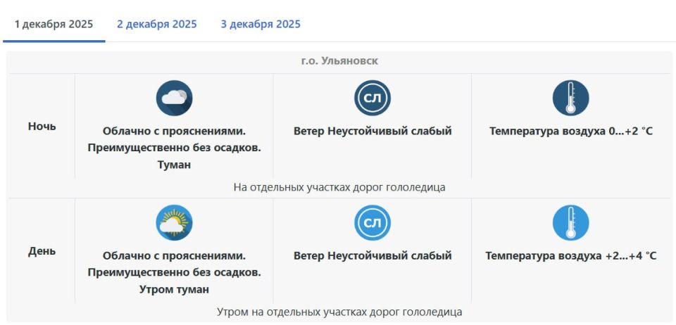 Первый день зимы — 2025 в Ульяновске будет туманным и с плюсовыми температурами воздуха