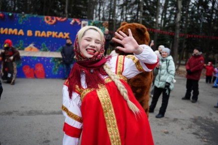 Открытие зимнего сезона в ульяновских парках в нашем фоторепортаже