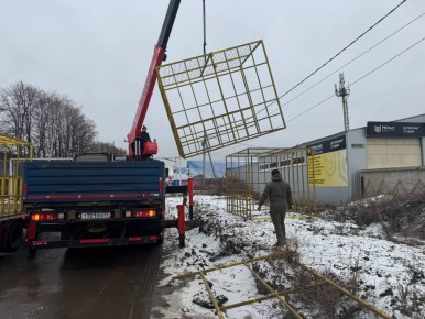 В Ульяновске установили две новые сетки для сбора шин