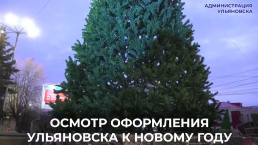 Александр Болдакин: Проверил оформление территории Ульяновска к новогодним праздникам