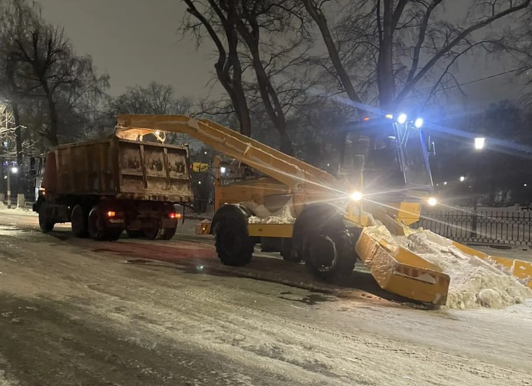 На четырёх улицах Ульяновска организуют уборку снега этой ночью