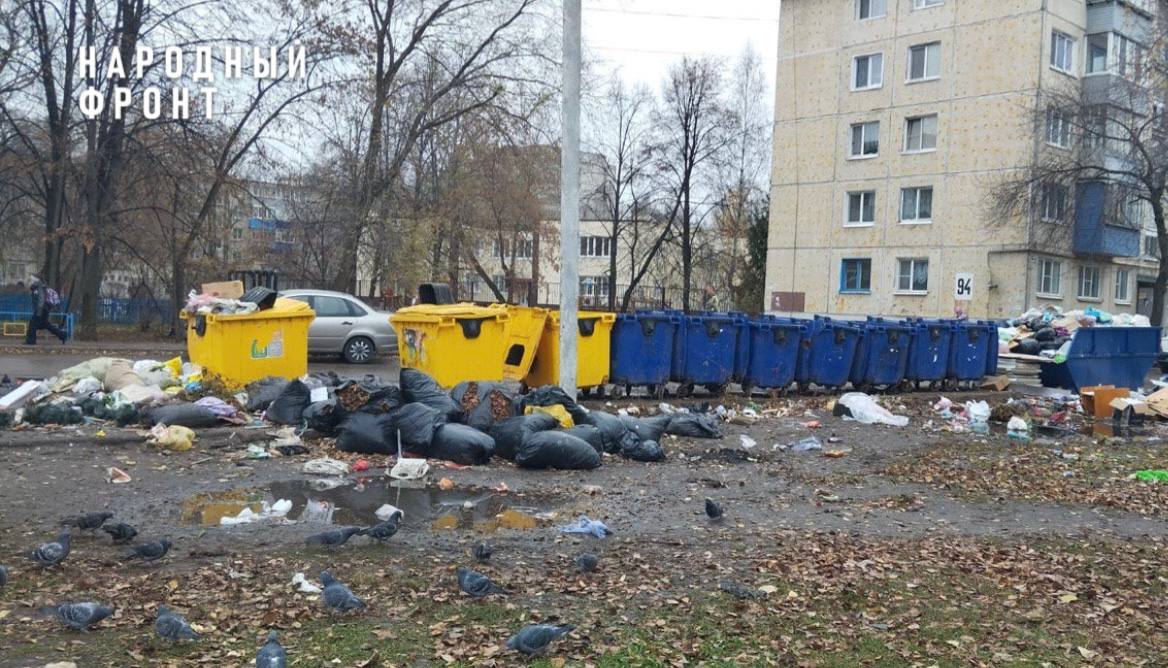 Жители Засвияжского района Ульяновска бьют тревогу из за катастрофической ситуации с вывозом мусора на улицах Рябикова и Отрадной