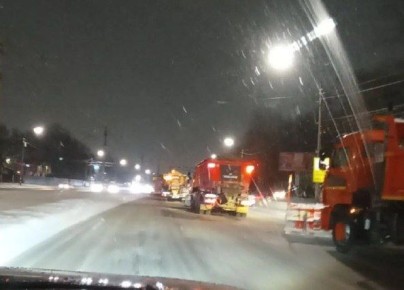 Дорожники Ульяновска задействовали в борьбе со снегопадом 154 единицы техники