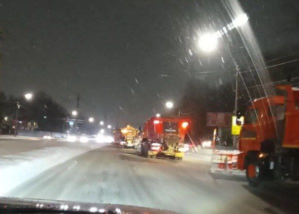 Дорожники Ульяновска задействовали в борьбе со снегопадом 154 единицы техники