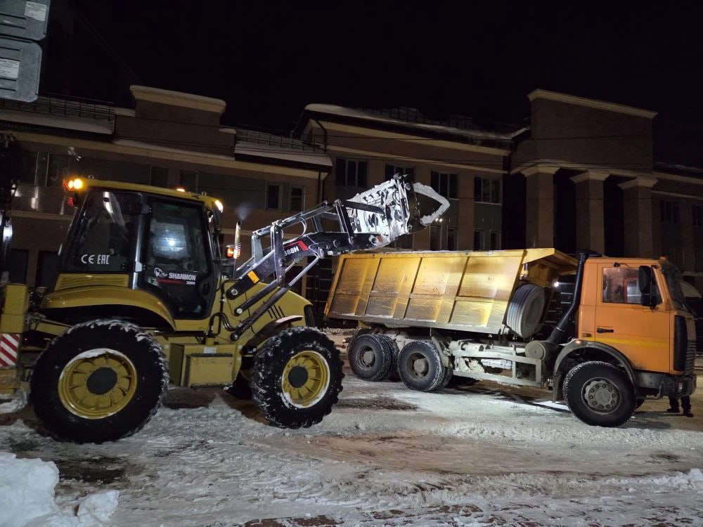 За сутки с улиц Ульяновска вывезли 188 самосвалов снега