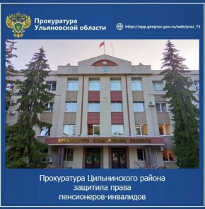 Прокуратура Цильнинского района Ульяновской области провела проверки по обращениям двух пожилых местных жителей с ограниченными возможностями