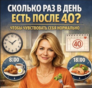 Как правильно питаться после 40: советы для комфортной жизни