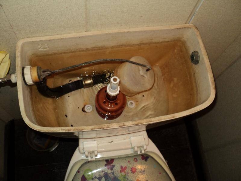 Насколько эффективна очистка бачка унитаза от ржавчины и известкового налета?