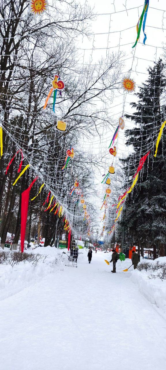 Готовим Парк «Победы» к празднованию Масленицы