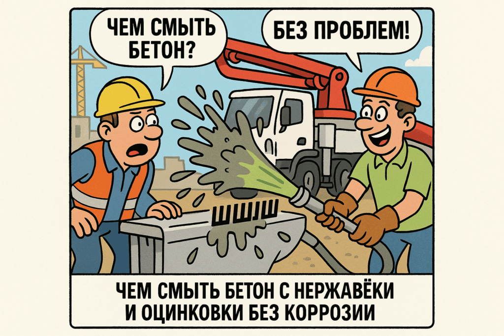 Эффективные методы удаления бетона с нержавейки и оцинковки