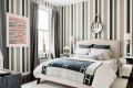 Полосатые обои: как создать стильный интерьер