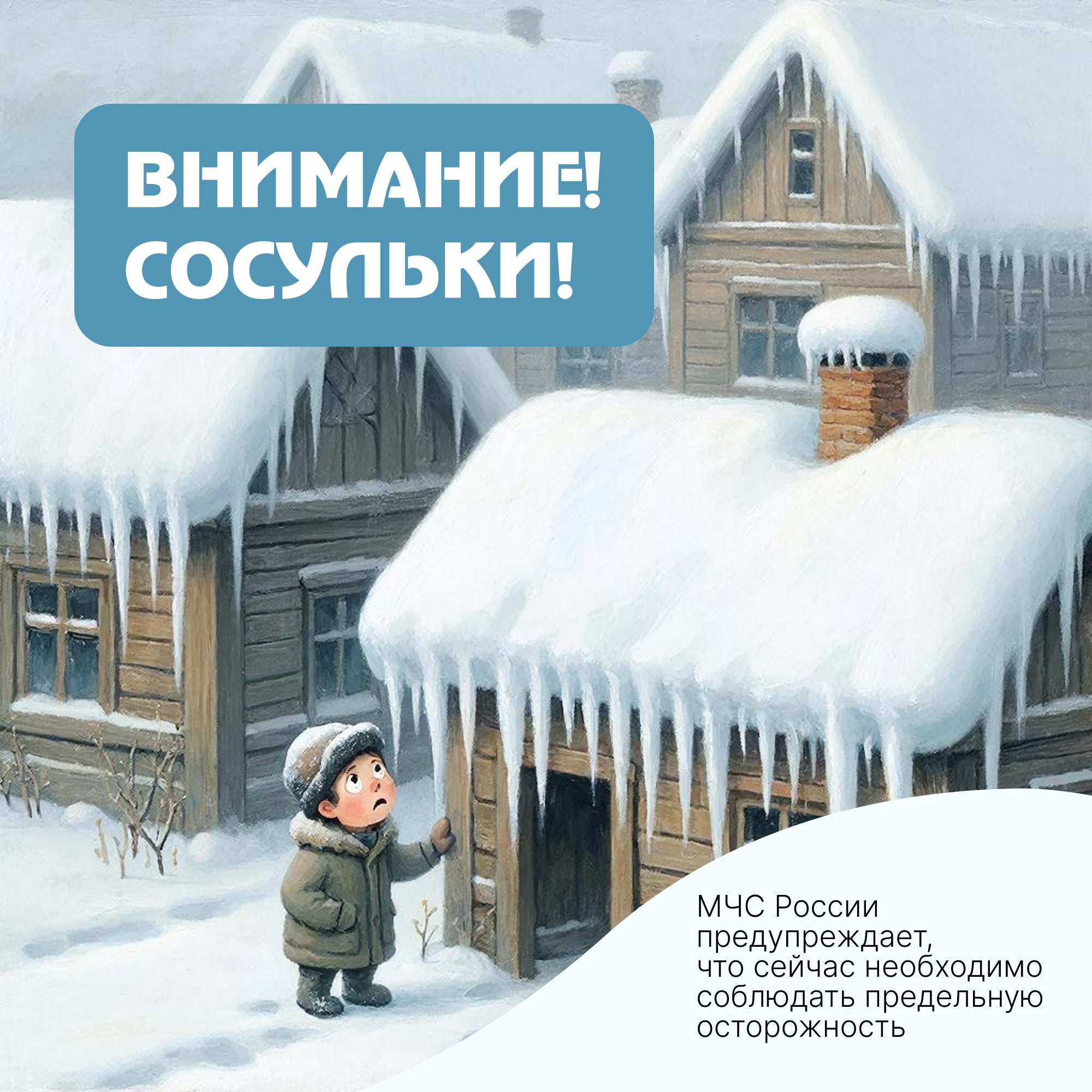 Техника безопасности: сосульки и сход снега с крыш