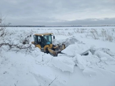 В селе Баратаевка провели противопаводковые работы