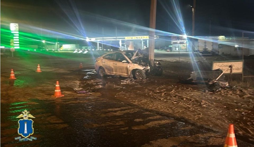 Авария произошла этой ночью в Новоспасском районе