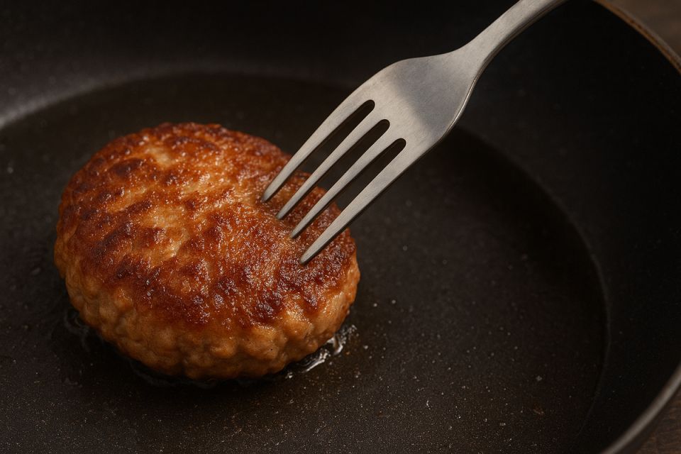 Почему лопатка лучше вилки при жарке котлет