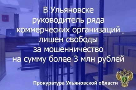 Ульяновский областной суд оставил без изменения приговор по уголовному делу в отношении жителя региона