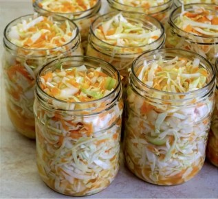 Капуста в маринаде на зиму