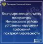 Прокуратура Мелекесского района Ульяновской области провела проверку исполнения законодательства в сфере охраны лесов от пожаров