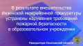 Инзенская межрайонная прокуратура Ульяновской области провела проверку исполнения законодательства о пожарной безопасности