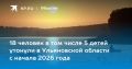18 человек и, в том числе, пятеро детей утонули в Ульяновской области с начала 2026 года