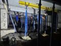 В подвале жилой пятиэтажки выполняют усиление несущих конструкций