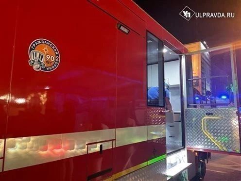 В Чердаклинском районе Ульяновской области загорелся комбайн