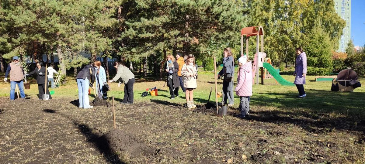 Сад «Экокампуса» пополнился молодыми саженцами яблонь, груш и абрикоса Сад «Экокампуса» пополнился молодыми саженцами яблонь, груш и абрикоса