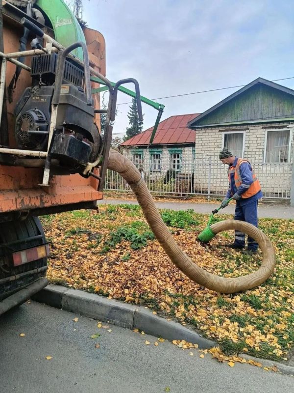 В Ульяновске продолжается сезонная уборка опавшей листвы В Ульяновске продолжается сезонная уборка опавшей листвы