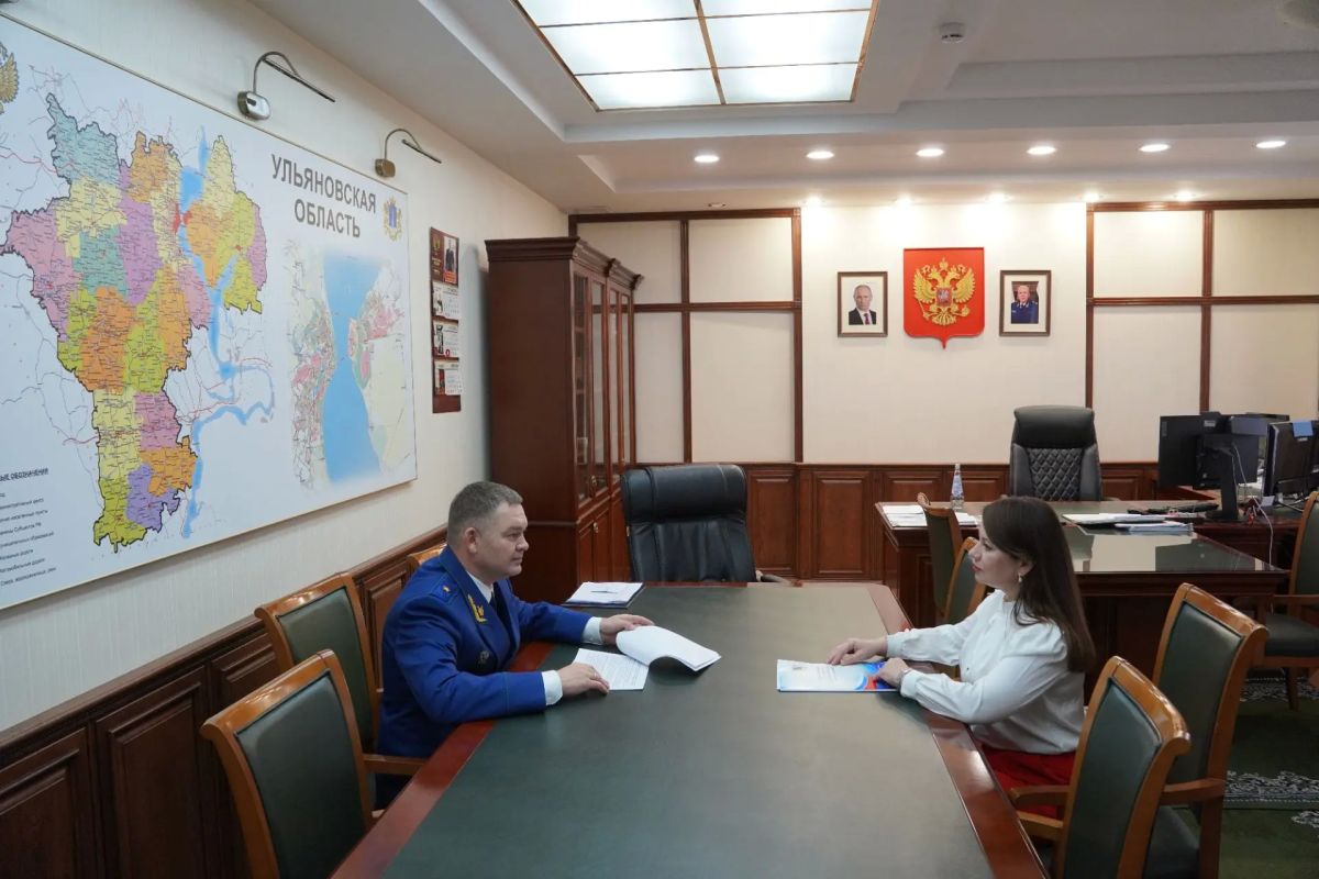 Состоялась рабочая встреча прокурора Ульяновской области с Уполномоченным по защите прав предпринимателей в Ульяновской области