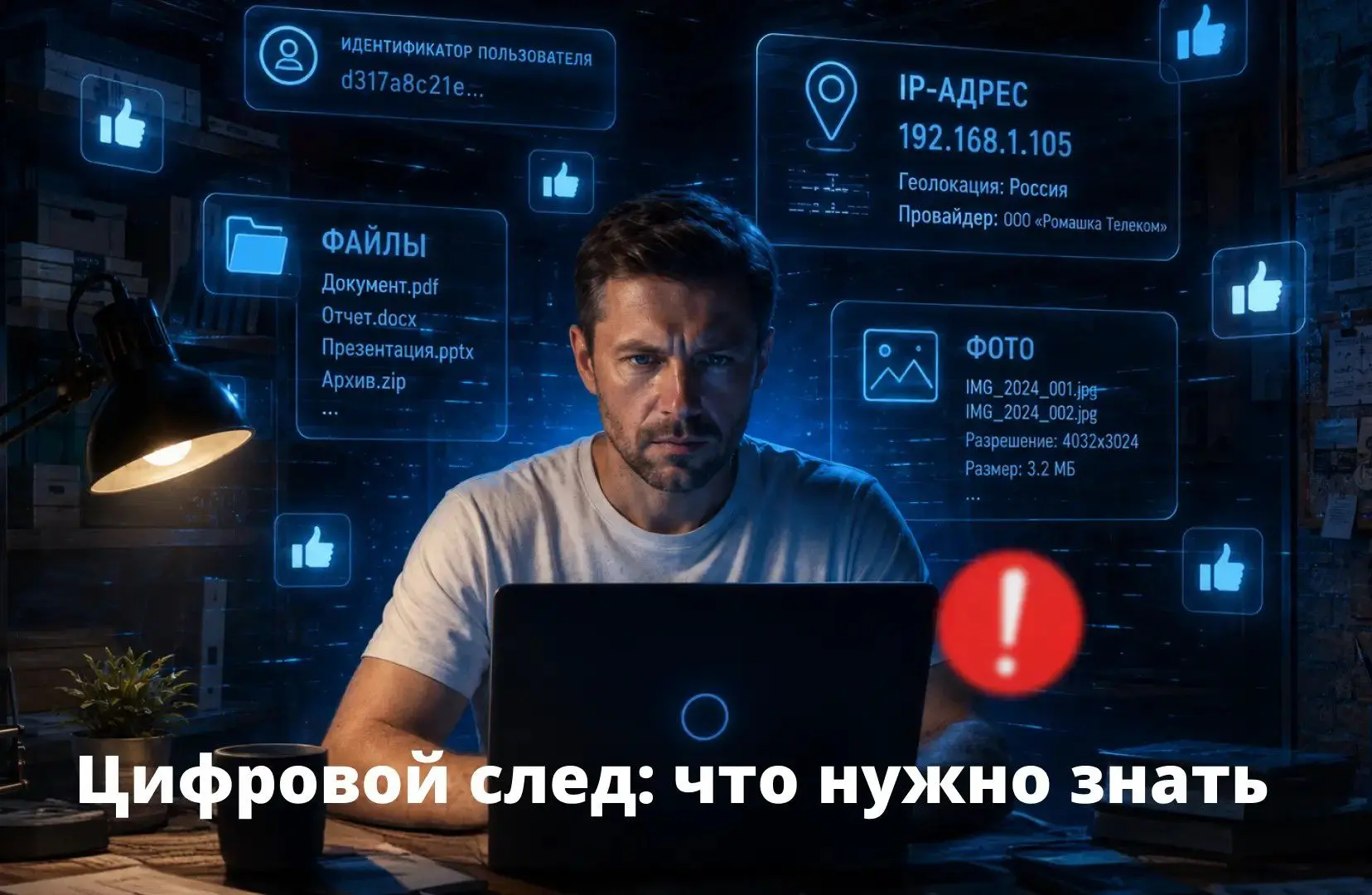 Запомните: любое действие в интернете оставляет цифровой след